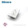 15A avec réceptacle GFCI TR White